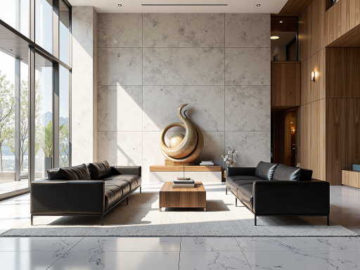 现代风格客厅装修案例,宽敞明亮的空间,家具搭配协调,装饰品点缀得当